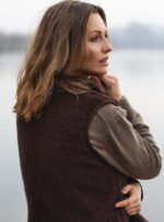 Damen-Wollweste – Dunkelbraun – Bild 3