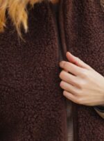 Damen-Wollweste – Dunkelbraun – Bild 2