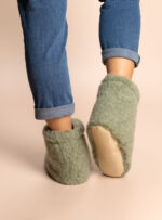 Mokosz Wool Slippers – Light Green - Image 2