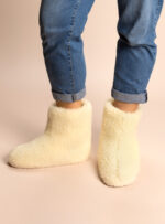 Mokosz Wool Slippers – Ecru