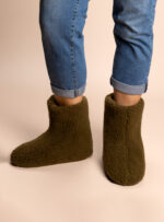 Mokosz Wool Slippers – Khaki