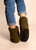 Mokosz Wool Slippers – Khaki - Image 2