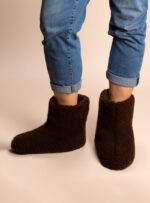 Wool Slippers Mokosz - Brown