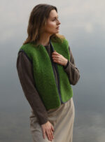 Damen-Wollweste – grün – Bild 2