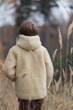 Children’s Ecru Merino Wool Jacket - Image 6