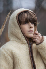 Children’s Ecru Merino Wool Jacket - Image 3