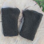 Wollstulpen – fingerlose Handschuhe – Khaki