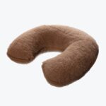 Wool Neck and Cervical Support Pillow – Brown
