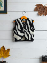 Children’s Wool Vest – Zebra