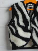 Children’s Wool Vest – Zebra - Image 2