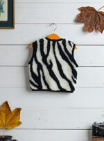 Children’s Wool Vest – Zebra - Image 3