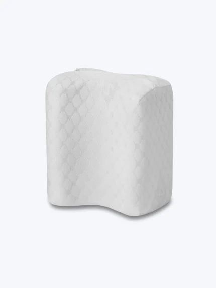 biała poduszka o nietypowym kształcie na neutralnym tle