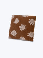 MERINO wool pillow – brown with stars