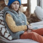 Children’s Wool Hooded Vest – Sage Boromirek