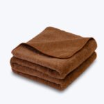 Brown alpaca wool blanket