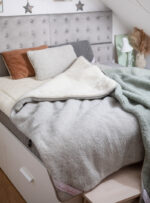 Wolldecke LANA AMORE – Hellgrau – Bild 4