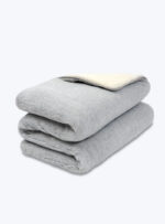 Wolldecke LANA AMORE – Hellgrau