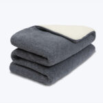 Wolldecke LANA AMORE – Graphitgrau