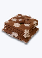 Wool Set with White Stars: Pillow, Blanket and Slippers