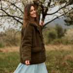 Damen-Wolljacke Mokosz